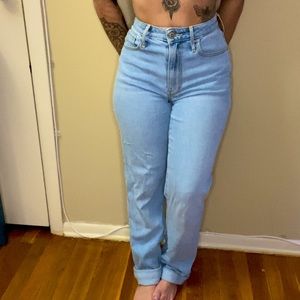 Hollister High Rise Dad Jean sz 00